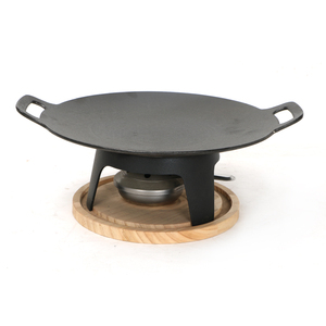 Outdoor <strong>Thick</strong> Cast Iron Barbecue <strong>Pans</strong> Round Pie Pits and Camping BBQ <strong>Grills</strong> for <strong>Grill</strong> Cooking - Product Image 4