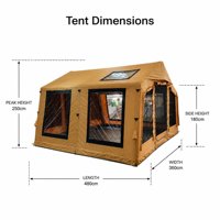 Tente de glamping pour observation des étoiles 4,8x3,6m en Oxford 600D imperméable avec grandes fenêtres panoramiques pour les voyages d'observation des étoiles
