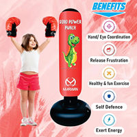 Sac de boxe pliable en PVC rempli d'eau, personnalisé en usine, pour la salle de sport à domicile, cadeaux d'anniversaire pour garçons de 4 à 10 ans