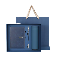 2024 bureau mariage personnalisable en cuir PU A5 cahier coffrets cadeaux avec bouteille d'eau carnet de notes boîte-cadeau avec stylo