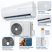 Climatiseur Inverter Haute Efficacité Split Chaud/Froid 9000 BTU 1 CV R410 WIFI Logo Personnalisé 110V 60Hz pour Appartement