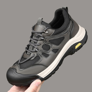 Zapatos de Cuero con Suela Suave para Hombre, Otoño, Nuevos, Versátiles, Deportivos, Casuales, Antideslizantes, para Caminar y Hacer Senderismo - Product Image 1