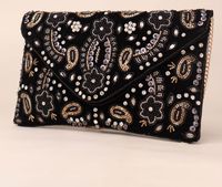 Tas Selempang Wanita Desainer Model Terbaru Berhias Manik-Manik, Tas Bahu Buatan Tangan untuk Acara Malam, Tas Clutch Belanja