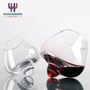 Rotatable <b>Tumbler</b> Old Fashioned Crystal Glass <b>Rocking</b> Whiskey Glasses Transparent Customized Printing - Product Image 1