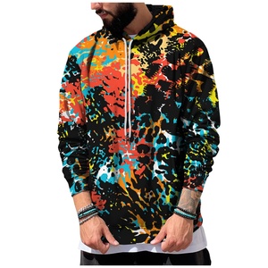 Sweat-shirts à capuche personnalisés imprimés en 3D pour hommes - Sweat-shirt respirant grande taille avec poche - Product Image 3