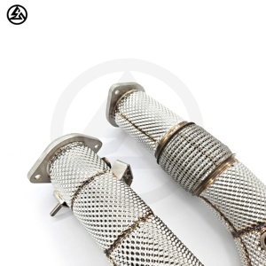 Siêu nhanh vận chuyển csz hiệu suất S58 downpipe cho BMW M2 G87 M3 G80 M4 g82 đua downpipe với lá chắn nhiệt miễn phí dòng chảy xả - Product Image 6