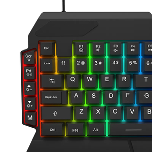 GK103S 40 คีย์ คีย์บอร์ดเกมมิ่งขนาดเล็กแบบมีสาย USB สำหรับมือเดียว พร้อมไฟ LED สำหรับเกมเมอร์ แบบเมมเบรน เสียบแล้วเล่นได้ทันที - Product Image 3