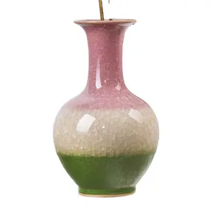 Chinesische Celadon Vase Artware Beliebte Home Decoration Vase Haushalts waren Dekorative Vase Mit Cracked Glaze Jade Flake Finishing