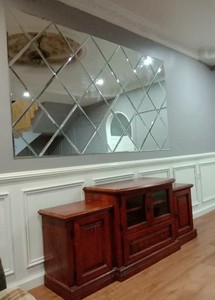 Nuovo Design <span class=keywords><strong>Specchio</strong></span> Romboidale Smussato per Decorazione Parete TV in Cucina - Product Image 3