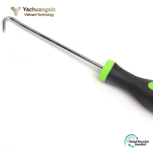 Extracteur de piquets de tente Yachuangxin 13 pouces en acier inoxydable avec crochet, outil de camping extérieur à poignée en plastique toutes saisons - Product Image 2