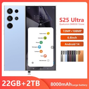 22g + 2TB nóng bán 2025 mới S25 siêu Android 5g điện thoại thông minh chất lượng cao LED toàn cầu ngôn ngữ toàn màn hình điện thoại di động - Product Image 1