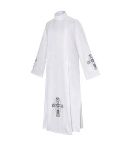 Túnica Blanca para Pastor, Ministro, Sacerdote de la Iglesia Católica, Traje de Clérigo, Túnica Eclesiástica - Product Image 3