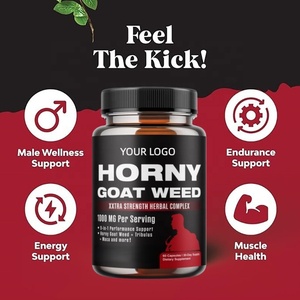 كبسولات عشبة العنزة (هورني جوت ويد) للرجال مع مستخلص الماكا السوداء والتريبولوس تيريستريس - منتج أصلي من المصنع - Product Image 1