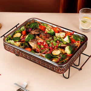 Fish Grill Plate Heat <strong>Preservation</strong> Roasting <strong>Pans</strong> for Grilled Fish - Product Image 4