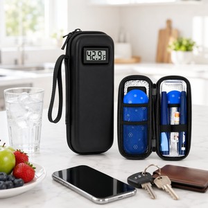 Estuche Portátil Aislado de EVA para Insulina con Pantalla de Temperatura, Organizador de Viaje, Logotipo Personalizado, Venta al por Mayor OEM - Product Image 4