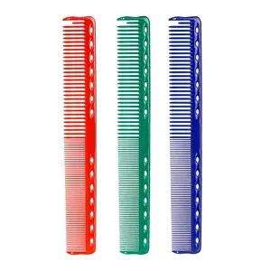 Großhandel Private Label Anpassen Haarkamm OEM Hot Logo 3 Farben Beauty Plastic Barber Haircut Comb