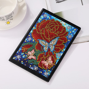 Cuaderno <span class=keywords><strong>de</strong></span> pintura <span class=keywords><strong>de</strong></span> diamante con forma especial Diy <span class=keywords><strong>de</strong></span> 50 páginas al por mayor, libro diario <span class=keywords><strong>de</strong></span> <span class=keywords><strong>punto</strong></span> <span class=keywords><strong>de</strong></span> <span class=keywords><strong>cruz</strong></span> bordado <span class=keywords><strong>de</strong></span> diamantes rosas y <span class=keywords><strong>flores</strong></span> - Product Image 2