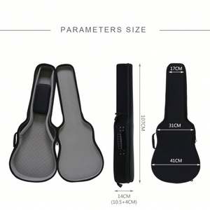 Étui rigide personnalisé en EVA pour guitare acoustique, basse, guitare classique et ukulélé – Sac de rangement durable et portable pour instruments de musique - Product Image 4