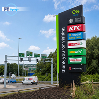 Panneau LED programmable haute luminosité pour affichage des prix de carburant, télécommandé, pour station-service, panneau pylon, affichage numérique extérieur des prix