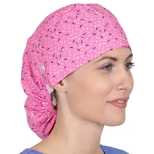 قبعات قطنية قابلة للتعديل لتمريض الأطفال من البوليستر بطباعة مخصصة - Product Image 2