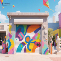 WFKimberley Volets roulants en alliage d'aluminium résistants au vent à isolation directe Portes de garage de magasin antivol pour supermarché scolaire