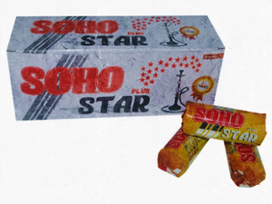 HongQiang 35mm étoile ronde charbon de <span class=keywords><strong>bois</strong></span> Shisha narguilé charbon éclairage rapide comprimés fruits <span class=keywords><strong>bois</strong></span> matière première ananas goût - Product Image 2