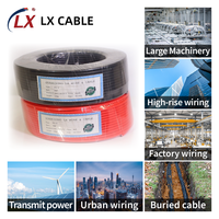 LX Industrielles Hochspannungs-PV-Solarkabel Verbindungskabel 6/10/16mm2 Verzinntes Kupfer Einadrig PVC für 0,6/1kV 25-Jahres-Nutzungsdauer