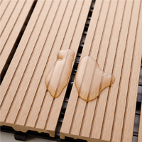 WPC Carreaux de terrasse en bois composite à emboîtement colorés pour l'extérieur Carreaux de terrasse DIY