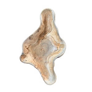 Ensemble de vaisselle en racine de teck de qualité supérieure WTH029, artisanal, en bois massif, finition naturelle moderne, parfait pour une salle à manger élégante, garantie 3 mois - Product Image 1