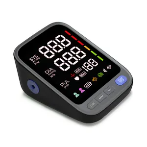 Tensiomètre numérique, appareil de pression artérielle avec indicateur de rythme cardiaque irrégulier, brassard automatique de pression artérielle avec 2 utilisateurs mémoire 180
