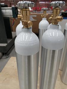 Soutien d'usine bouteille de gaz d'oxygène en aluminium médical personnalisé bon prix réservoir d'oxygène portable série Dot Me - Product Image 5