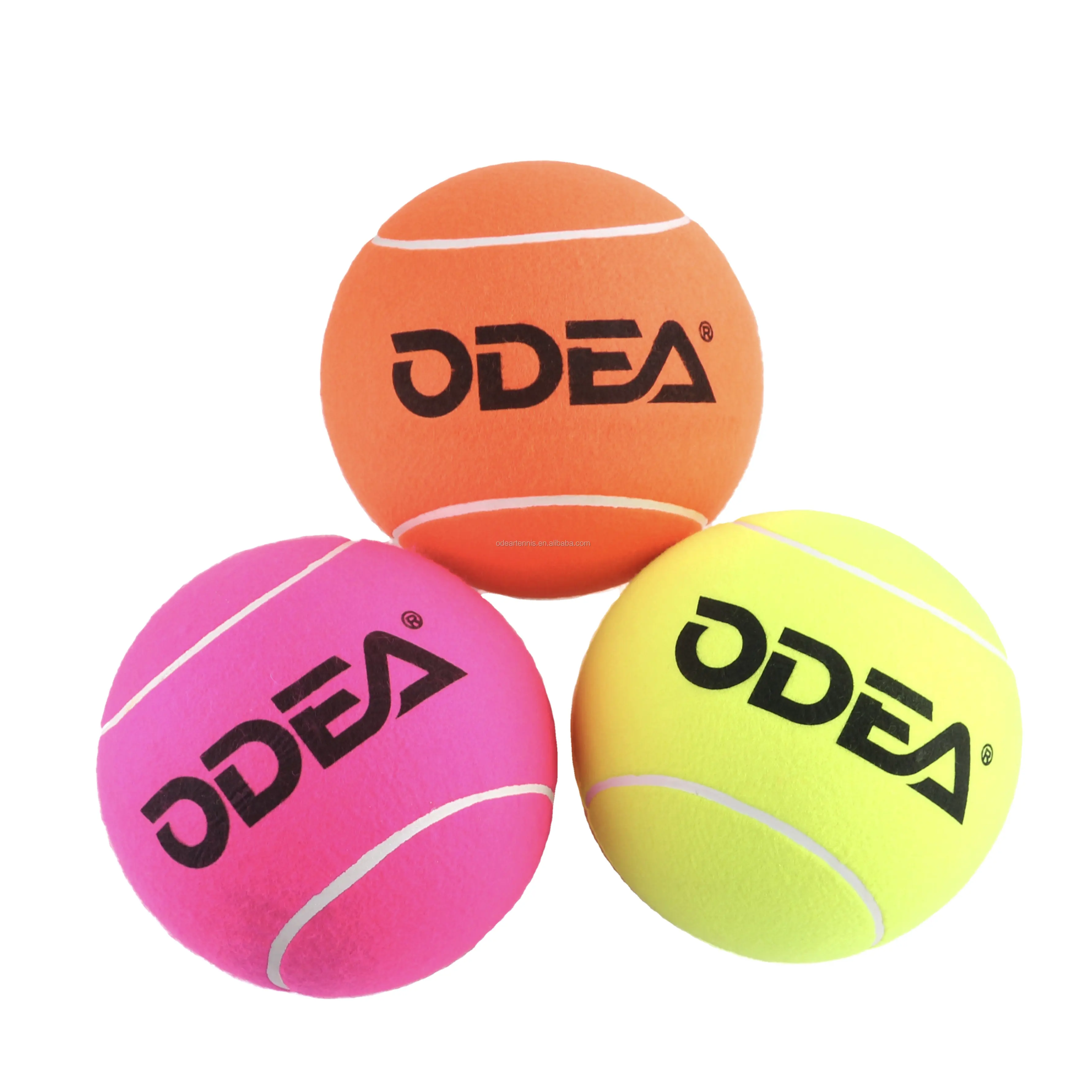 ODEA Promo besar 9.5 inci bola tenis khas hadiah pabrik kustom bola tenis ukuran besar ekstra