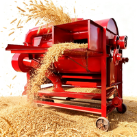 Meilleure vente modèle 125 à alimentation automatique batteuse à grains pour riz blé millet sorgho soja à usage agricole