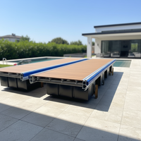 Plateforme de fête flottante avec base en aluminium, maison flottante, villa aquatique de luxe