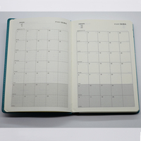 2024 gros promotionnel A5 couverture rigide en cuir PU Journal carnet de notes planificateur quotidien cadeau