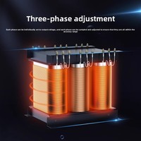 Stabilisateur de tension intelligent industriel AC haute précision triphasé 380V entièrement automatique haute puissance sans contact