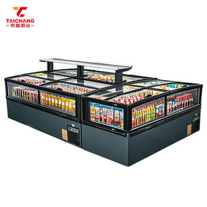 Congélateur horizontal à îlot combiné commercial à température unique pour l'affichage des aliments congelés, îlot de congélation - Product Image 1