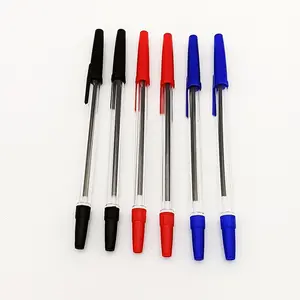 Preiswerter schwarzer Kunststoff-Kugelschreiber Neuheit Werbe-Kugelschreiber mit 0,5 mm-1,0 mm Schreibbreite