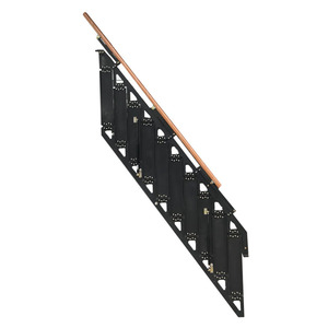 Scala Pieghevole da Parete in Lega di Alluminio, Scala Domestica Laterale con Capacità di Carico di 300 kg e Dimensioni di 2 m - Product Image 1