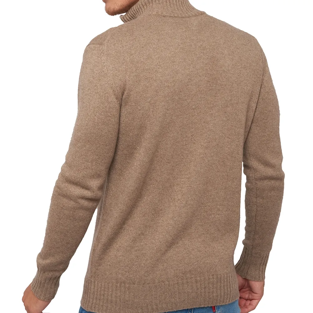 Custom Plus Size Casual Autumn Winter Men Cardigans Zip Up Knitted Cashmere Hombre Man Sweaters