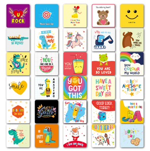 कस्टम स्कूल लंच बॉक्स नोट्स बोर्ड गेम सीखने कार्ड - Product Image 4