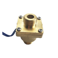 Vente en gros DN8/DN15/DN20/DN25/DN30/DN32/DN35/DN40/DN50 interrupteur de débit de chauffe-eau à commande électrique en laiton avec 2 fils