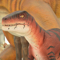 Raptor Dinosaurus Kostuum met Verborgen Poten, Lichtgewicht, Flexibel, Aanpasbaar voor Binnen/Buiten Gebruik, Tuin, Winkelcentrum