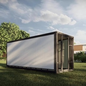 Maison conteneur extensible prête à l'emploi, maison préfabriquée modulaire avec cuisine complète et espace de vie moderne - Product Image 1