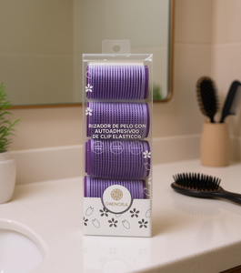 GrenoLil Hair Roller Set 4 Pcs Auto Adhesive Elastic Clip For Styling - Product Image 2