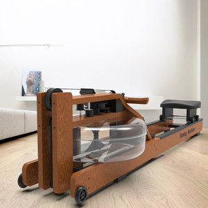 <span class=keywords><strong>Rameur</strong></span> en bois résistant à l'eau pour la maison, <span class=keywords><strong>appareil</strong></span> de fitness intérieur pliable avec résistance réglable pour un poids <span class=keywords><strong>d</strong></span>'utilisateur maximal - Product Image 4