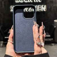 Étui à rabat en cuir de style exécutif avec protection magnétique sans fil pour iPhone 17 16 Pro Max