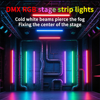 Barre lumineuse de scène DMX512 RGB 60W, changement de couleur dynamique, synchronisation musicale, lave-mur pour éclairage de scène de club intérieur, discothèque, DJ
