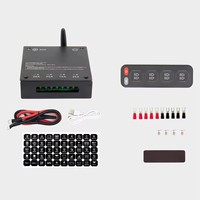 Vente directe usine – Panneau de commande à 4 interrupteurs sans fil avec voyants LED, 12 V universel pour excavatrices et véhicules tout-terrain