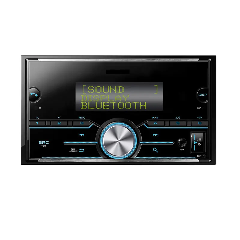 car audio two Din BT 2 USB Port TF Card 4 Color Backup LCD Display Professional 12V In-dash 1 Din FM Mp3 Stereo Radio